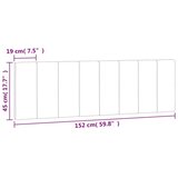  Jastuk za uzglavlje Hanko svjetlosivi 152 cm baršunasti - Svjetlosiva 152 cm 1 | shoptok.hr