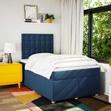 Krevet s oprugama i madracem plavi 120 x 200 cm od tkanine | shoptok.hr