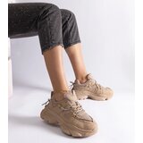 Gemre Dark beige women's sports sneakers Ivett | Shoptok.si