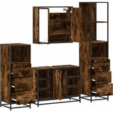  4-dijelni set kupaonskog namještaja boja hrasta drveni | shoptok.hr