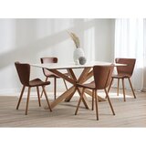 Unique Furniture Smeđe metalne blagovaonske stolice u setu 2 kom Teslin – | shoptok.hr