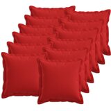 Presvlaka za jastuk 12 pcs HOUTEN Crvena 40 x 40 cm Umjetni lan | shoptok.hr
