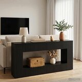  Konzolna stolica Crna 155 x 29 x 74 cm Konstrukcijsko drvo | shoptok.hr