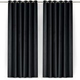 Filumi Črna žametna zavesa za delno zatemnitev 200x175 cm Velto – | Shoptok.si