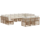  Set vanjskih sofa Prirodna i krema bijela Poliester | shoptok.hr