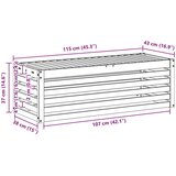  Zunanji stolček klop Naravna 115 x 43 x 37 cm, (5000269861) | Shoptok.si