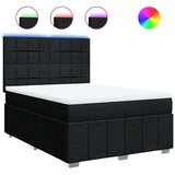 Krevet s oprugama i madracem crni 140x200 cm od tkanine | shoptok.hr