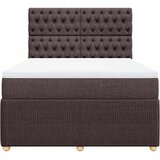  Krevet s oprugama i madracem tamnosmeđi 140 x 190 cm od tkanine | shoptok.hr