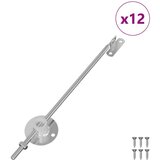  Šarka za podršku poklopcu 12 pcs Srebrno 194 x 36 x 18 mm | shoptok.hr