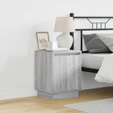  Noćni ormar 2 pcs Siva 39 x 34,5 x 50 cm Konstruirano drvo | shoptok.hr