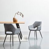 MID.YOU NASLANJAČ, les, kovina, tekstil črna, temno siva | Shoptok.si