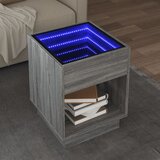 vidaXL Stolić s beskonačnim LED svjetlima boja hrasta 40x40x50 cm Cijene