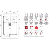 Male kuće Drvena kuća ALPINA 445 × 592 cm sa šindrom | shoptok.hr