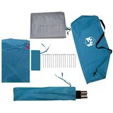 vidaXL Šator za kampiranje za 4 osobe plavi 300x250x132 cm taft 185T | shoptok.hr