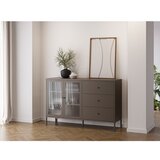 Marckeric Siva metalna vitrina 140x90x40 cm Layna – | shoptok.hr