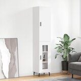 The Living Store Visoka omara bela 34,5x34x180 cm inženirski les - Visoka Omara, (21661014) | Shoptok.si