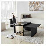 Hanah home Club set stolova Luna, 4 dijela, crni | Eponuda.ba