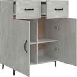  Komoda siva boja betona 69,5x34x90 cm od konstruiranog drva | Eponuda.com