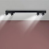  LED stropna svetiljka PARIS LED/24W/230V + 4xGU10/10W crna | Eponuda.com