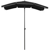  Vrtni suncobran sa stupom 200 x 130 cm crni | shoptok.hr