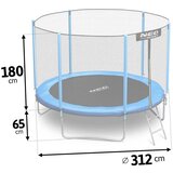 Neo Sport vrtni trampolin 312cm/10ft s vanjskom mrežom i ljestvama | shoptok.hr