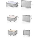 Dewberry 52772 6 Piece Suitcase Set - Storage Bag-GRI | ePonuda.com
