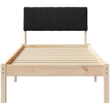  Kovinska posteljna konstrukcija Rjava in črna 75 x 190 cm, (5000084528) | Shoptok.si