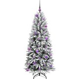 vidaXL Umjetno božićno drvce s stalakom Bijelo 63 x 63 x 150 cm | shoptok.hr