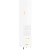 vidaXL Visoka omara visok sijaj bela 34,5x34x180 cm inženirski les, (20820258) | Shoptok.si