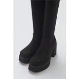 LuviShoes Eleva Women's Black Suede Ankle Boots | Shoptok.si