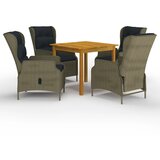 vidaXL 5-dijelni vrtni blagovaonski set smeđi | shoptok.hr
