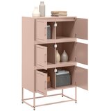  Komoda ružičasta 68,5 x 38,5 x 123,5 cm čelična | Eponuda.ba
