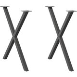 vidaXL Noge blagovaonski stol X-oblika 2 kom 80x(72-73) cm čelik | shoptok.hr