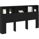 vidaXL Glava postelje Kabinet Črna Oreh 180x19x103,5 cm | Shoptok.si