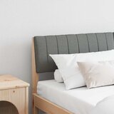 vidaXL Tapecirani uzglavlje Tamno siva 160 cm Čvrsto borovo drvo | shoptok.hr