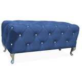  Tabure za sjedenje - HESTIA - Baršunasta tkanina - tamno plava | shoptok.hr