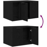  Kućište za mačji pijesak crni hrast 80x50x45 cm inženjerski drvo | shoptok.hr