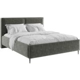MID.YOU OBLAZINJENA POSTELJA 180 cm x 200 cm , les, tekstil, leseni material antracit | Shoptok.si