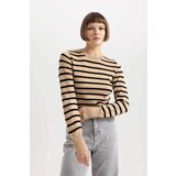 Defacto Regular Fit Striped Crew Neck Sweater | Shoptok.si