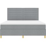  Krevet s opruga kutije Svijetlo siva 180 x 200 cm tkanina | shoptok.hr