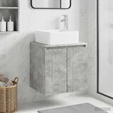  Umivaonik s policom Betonska siva 53 x 35 x 63 cm | shoptok.hr