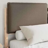  Krevetni okvir s tapiciranim uzglavljem Sivo-smeđa 135 x 190 cm | shoptok.hr