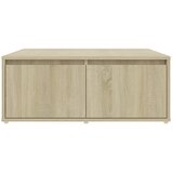  Stolić za kavu boja hrasta sonome 80x80x31 cm konstruirano drvo | shoptok.hr