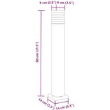  Vanjska podna svjetiljka crna 80 cm aluminijska | shoptok.hr