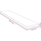 vidaXL Stenska polica 100x20x4 cm bambus | Shoptok.si