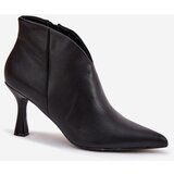 Boto Patent Low Women's Boots on Heel Black Jolivra | Shoptok.si