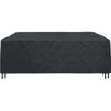 vidaXL Prevleka za zunanje pohištvo Črna 220 x 220 x 70 cm 600D | Shoptok.si