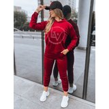 DStreet Welurowy komplet damski VIP PRIVATE bordowy cijene