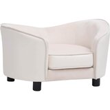 SOFA za pse krem 69 x 49 x 40 cm od pliša i umjetne kože | shoptok.hr