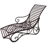 Garden Pleasure Crna metalna vrtna ležaljka Kuwa - Cijene